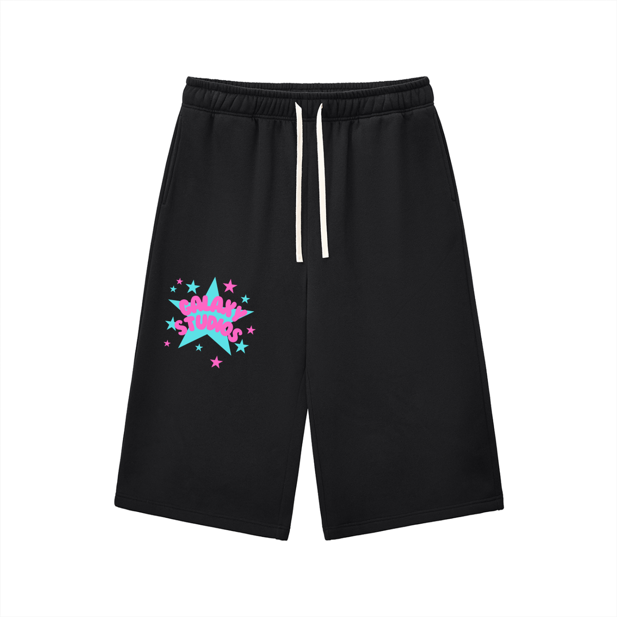 Relaxed Drawstring Three-quarter Sweatpants