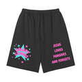 Snow Washed Raw Hem Shorts