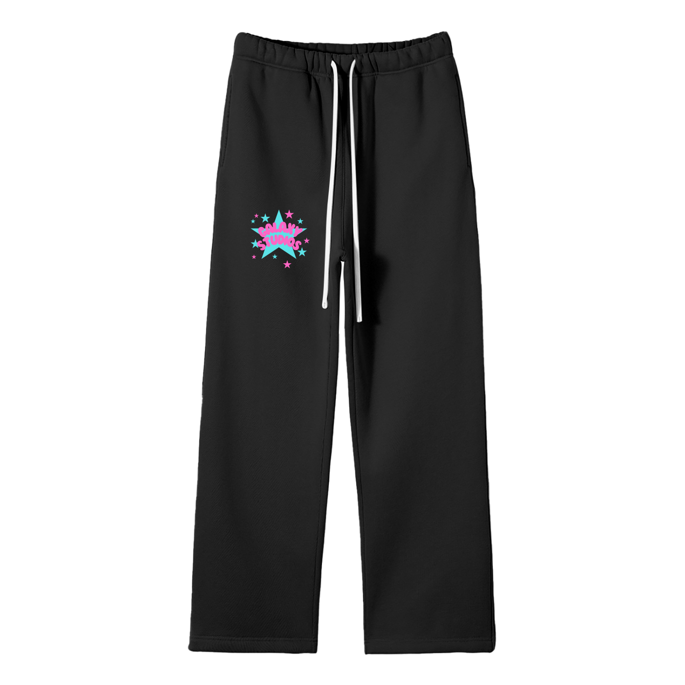 Unisex Solid Color Fleece Straight Leg Pants
