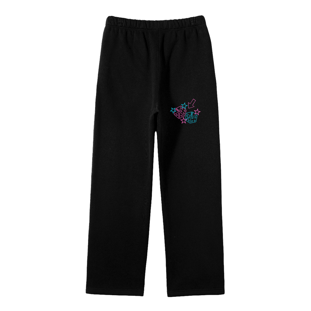 Unisex Solid Color Fleece Straight Leg Pants