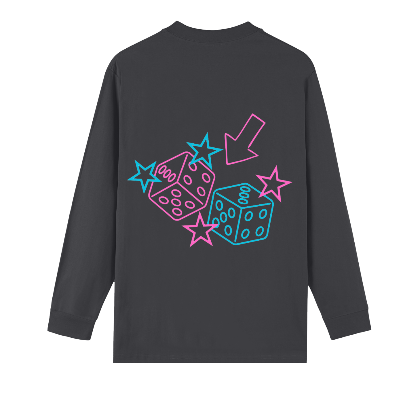 Crew Neck Drop Shoulder Long Sleeve Shirt